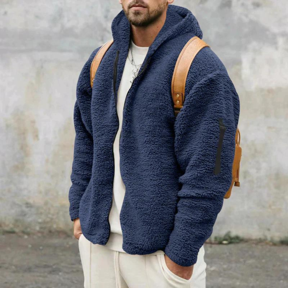 Dubbelzijdig Heren Fleece Jack met Stijl
