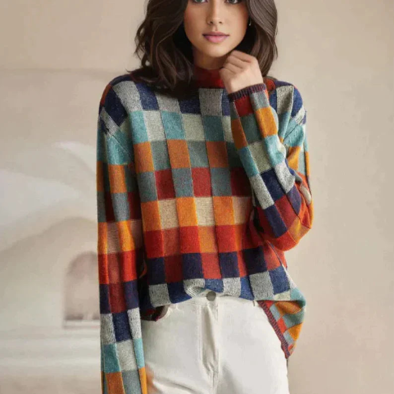 Eden Multicolor Kasjmier Trui - Kleurrijk Design