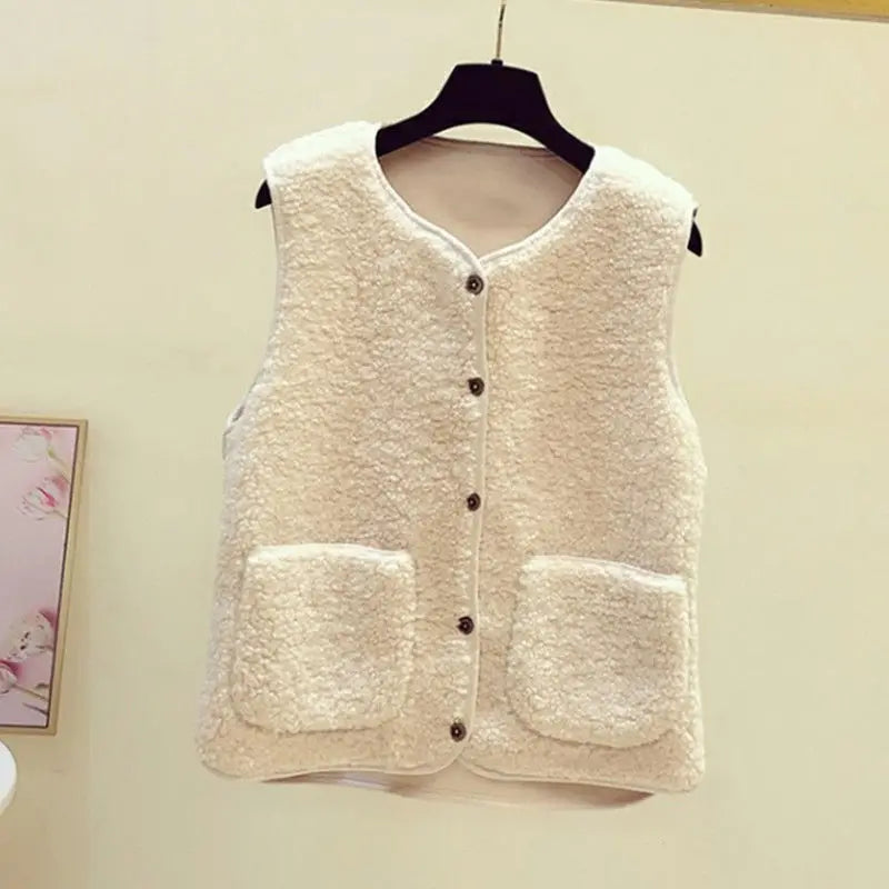 Elegant Damesvest met Knoopsluiting en Zakken