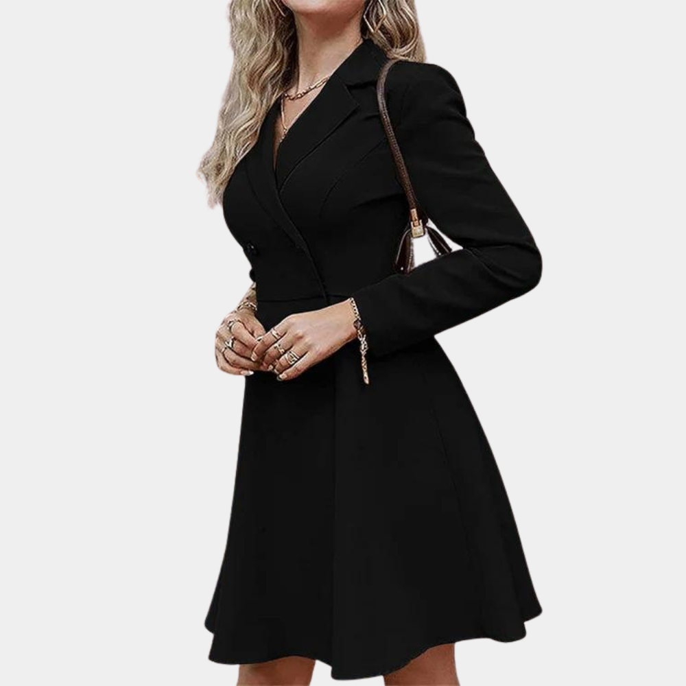 Elegante A-lijn Winterjas met Warme Stijl