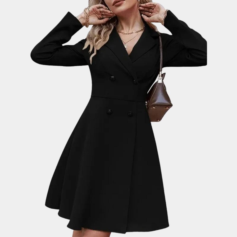 Elegante A-lijn Winterjas met Warme Stijl