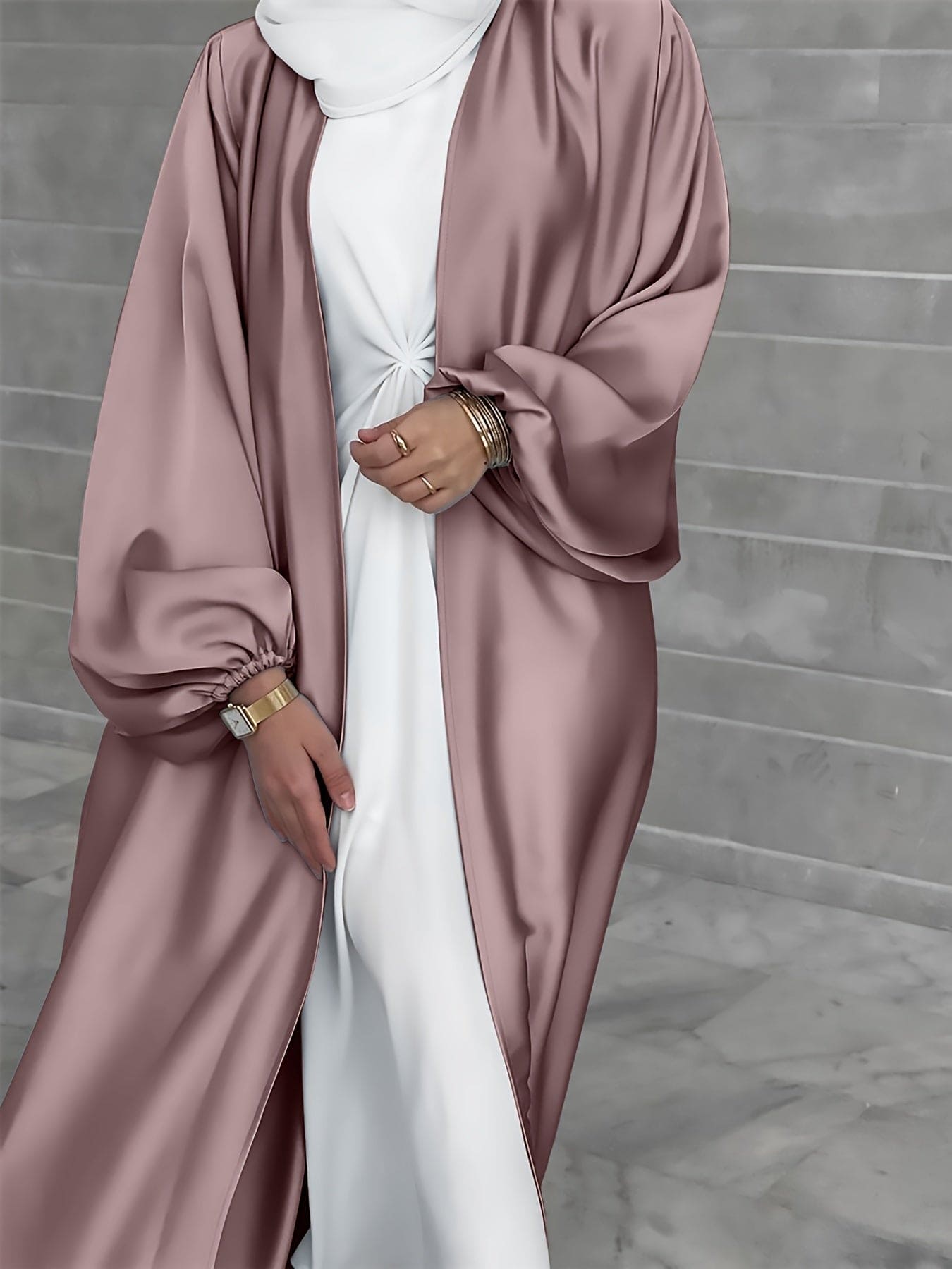 Elegante Abaya Jurk met Riem - Luxe