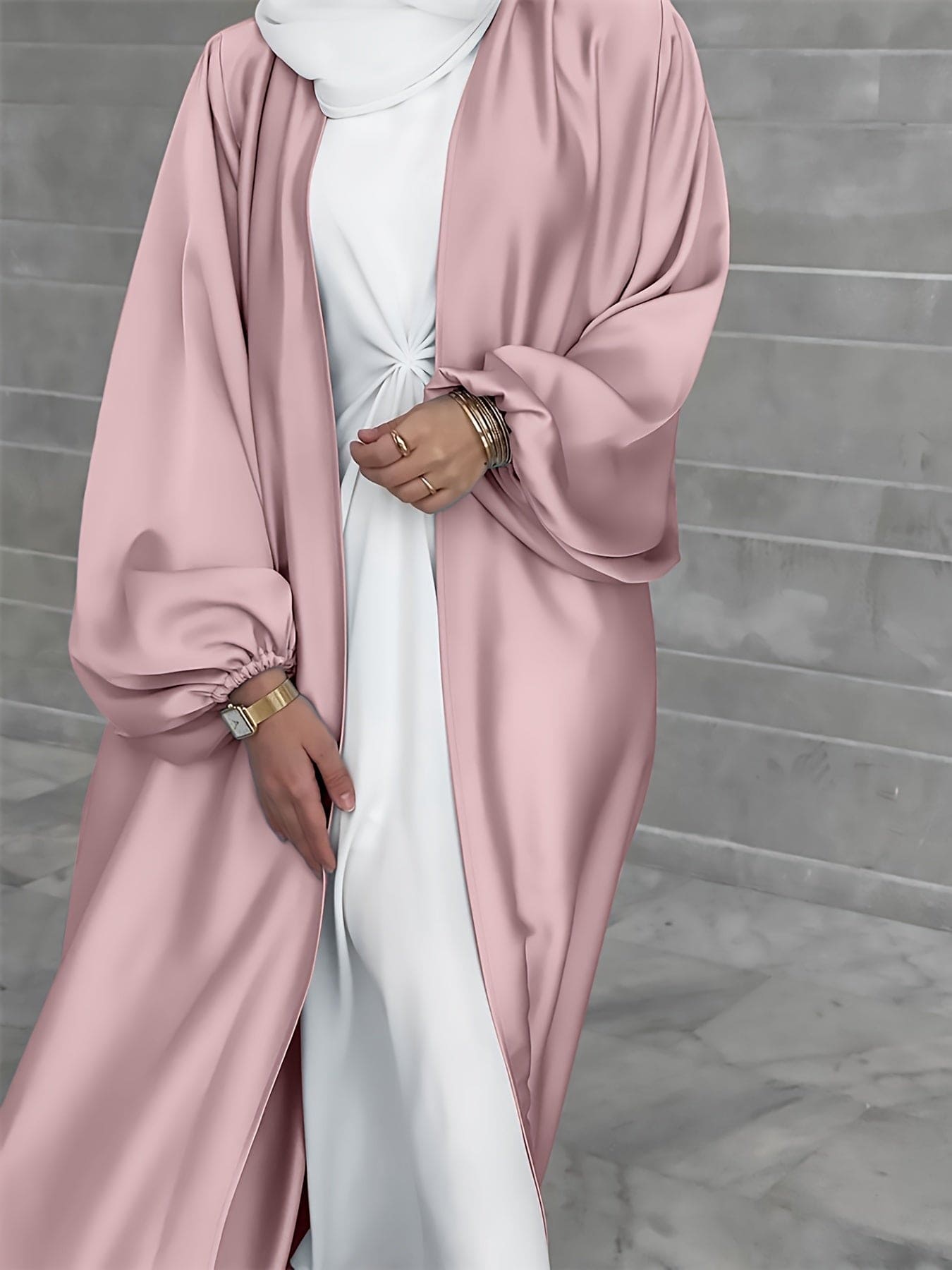 Elegante Abaya Jurk met Riem - Luxe