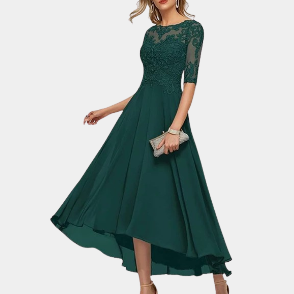 Elegante Ara Maxi Jurk met Kant Details