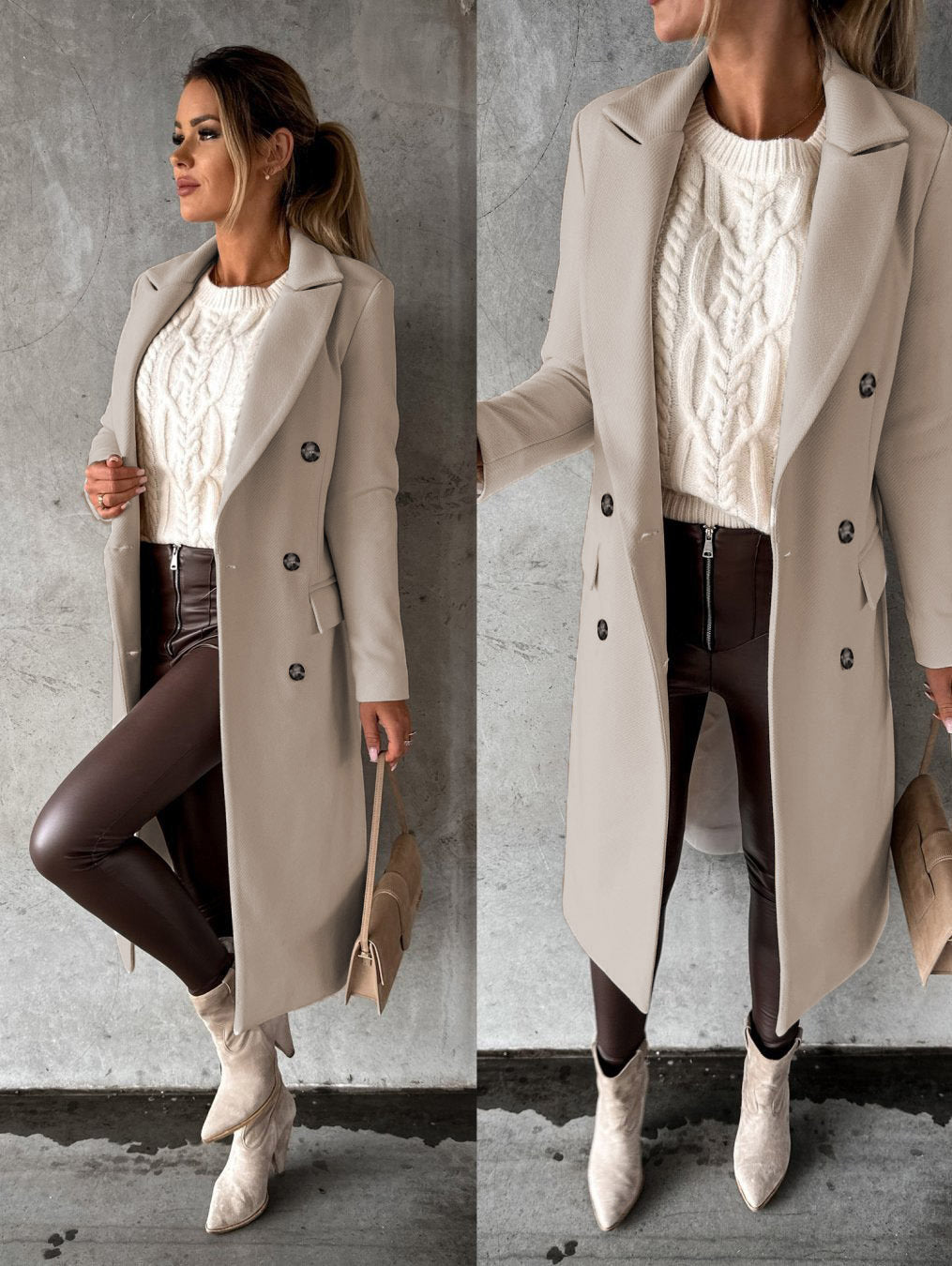 Elegante Comfortabele Lange Damesjas Jesse