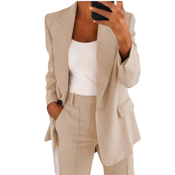 Elegante Dames Blazer Set met Broek