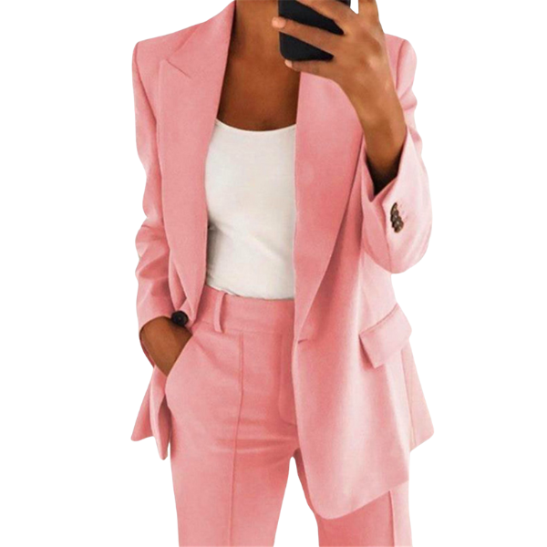 Elegante Dames Blazer Set met Broek