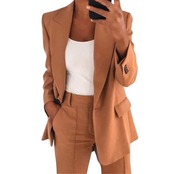 Elegante Dames Blazer Set met Broek