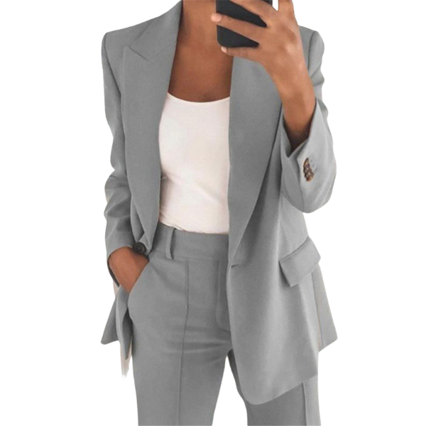 Elegante Dames Blazer Set met Broek