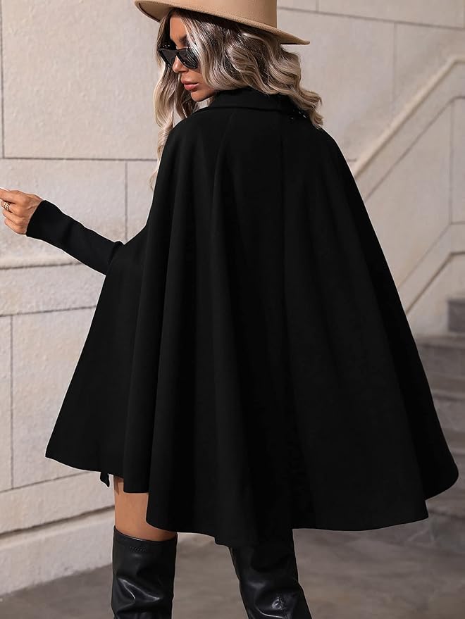 Elegante Dames Cape Jas Winter