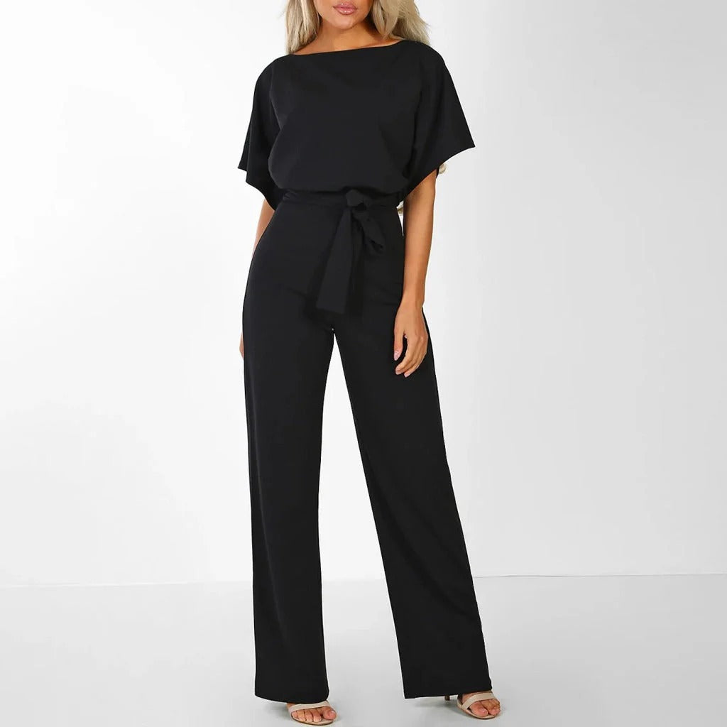 Elegante Dames Jumpsuit Met Smalle Taille