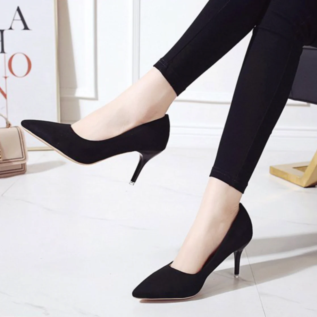 Elegante Dames Pumps - Hoge Hak Panterprint