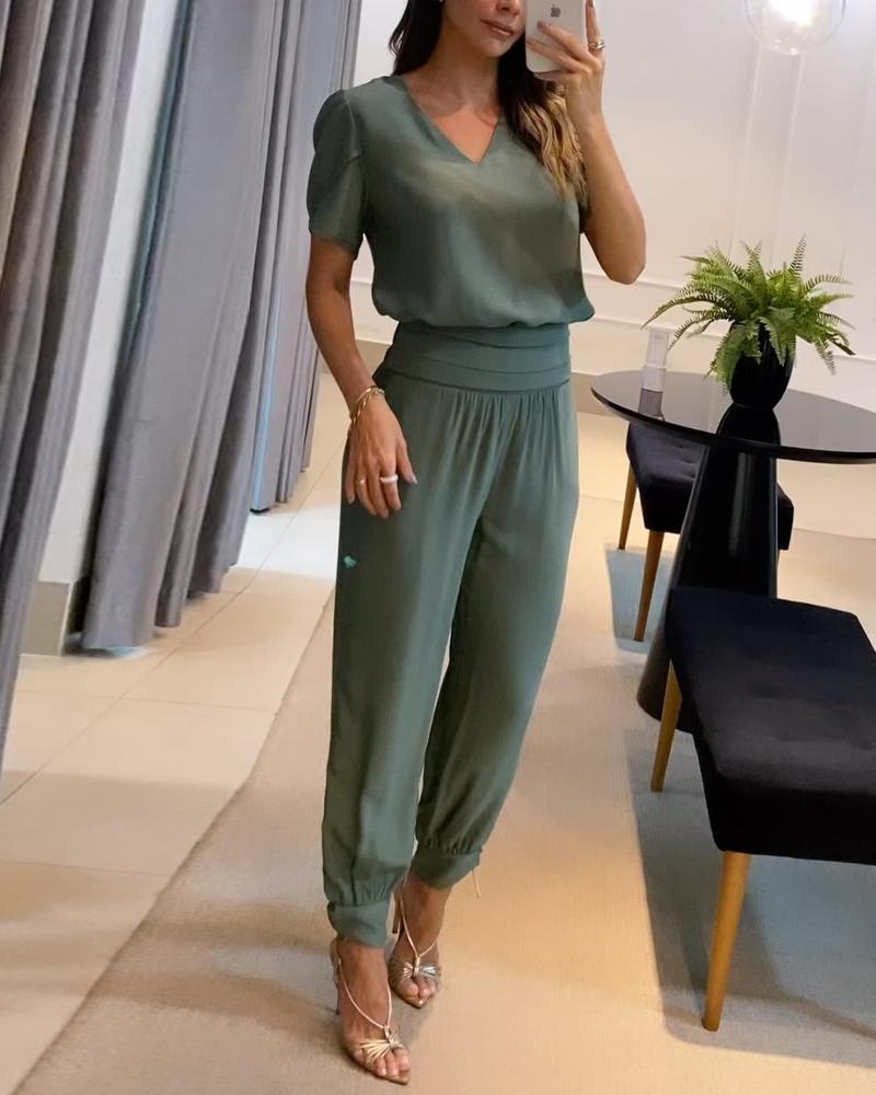 Elegante Dames Set: Broek en Top