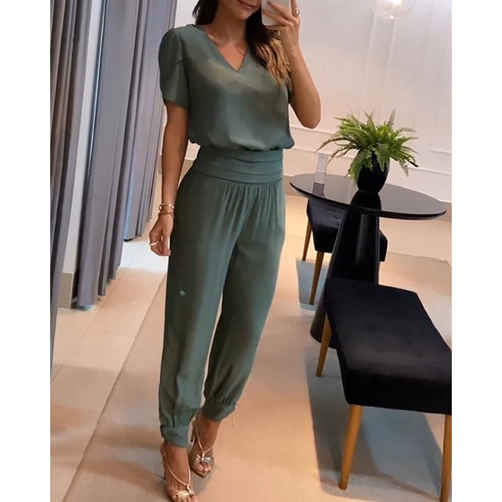 Elegante Dames Set: Broek en Top