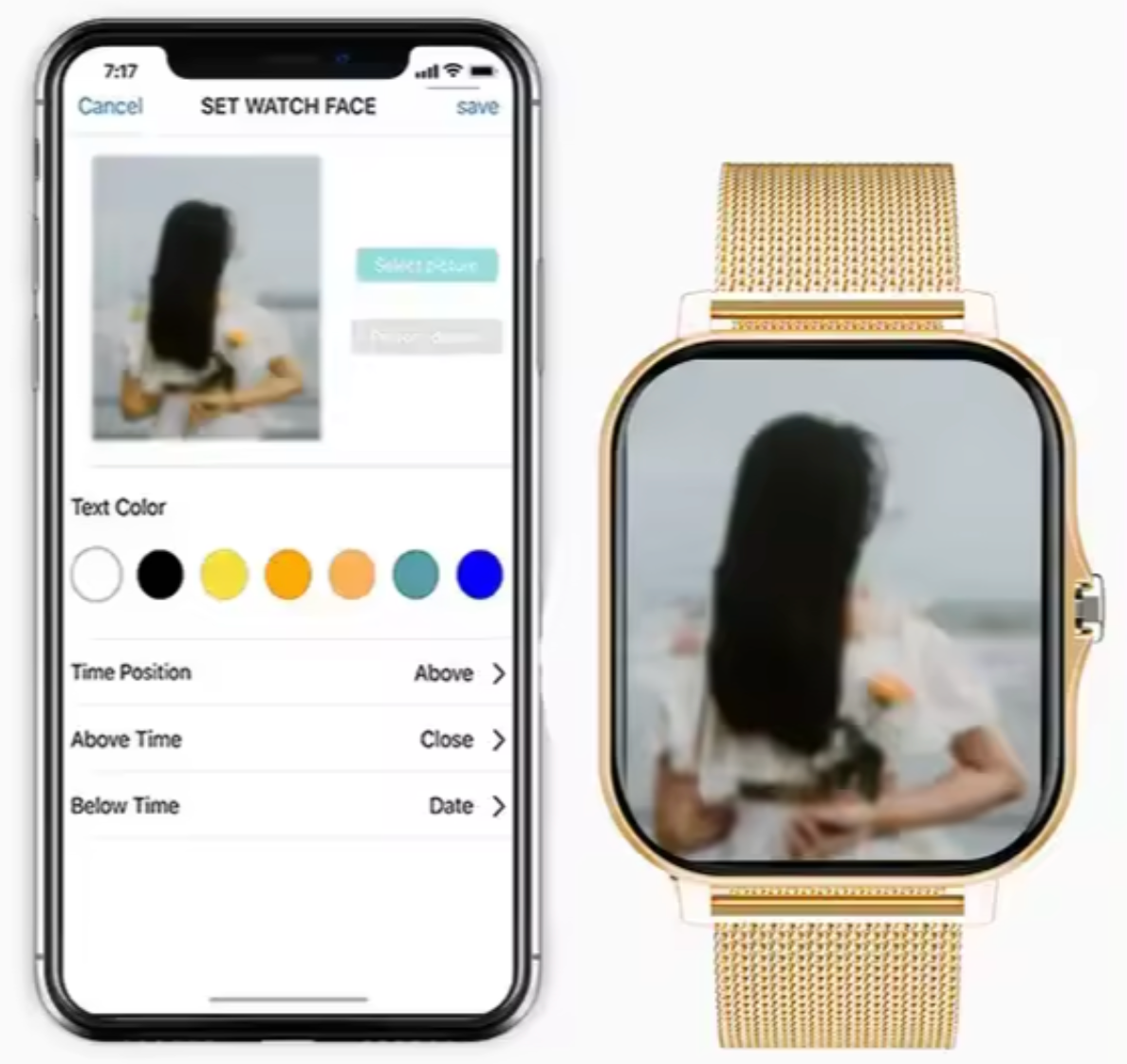 Elegante Dames Smartwatch met Gezondheidstracker