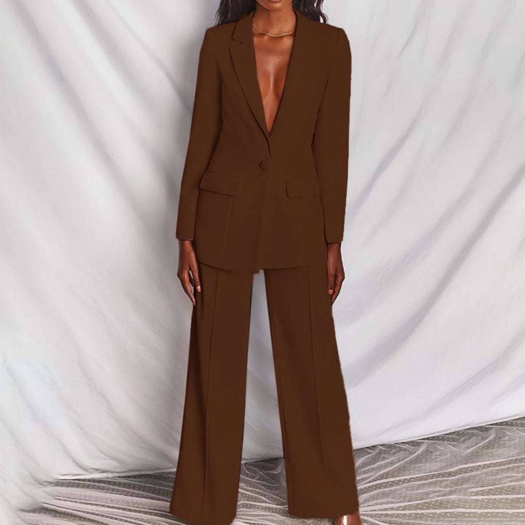 Elegante Damesblazer en Broek - Loradea