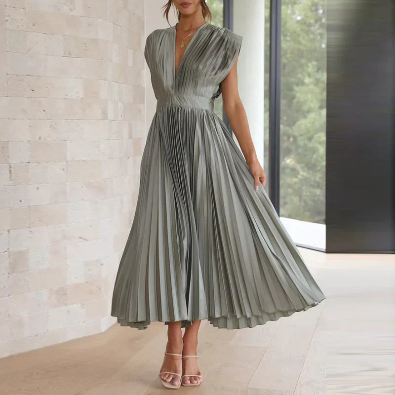 Elegante Damesjurk met V-hals Design