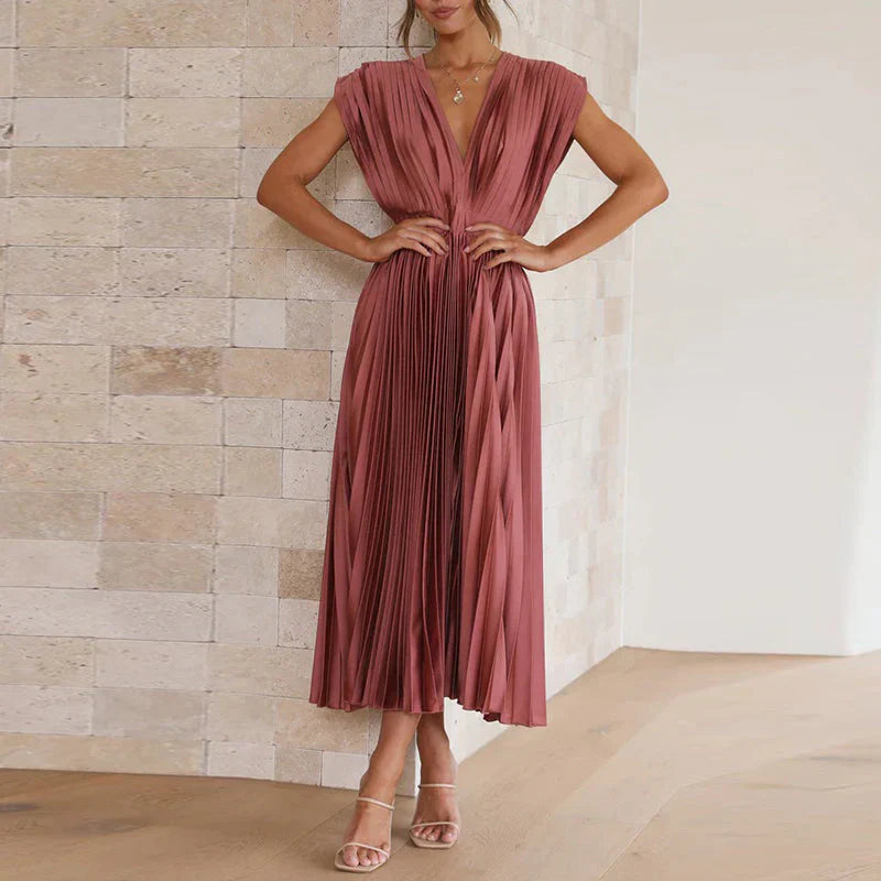 Elegante Damesjurk met V-hals Design
