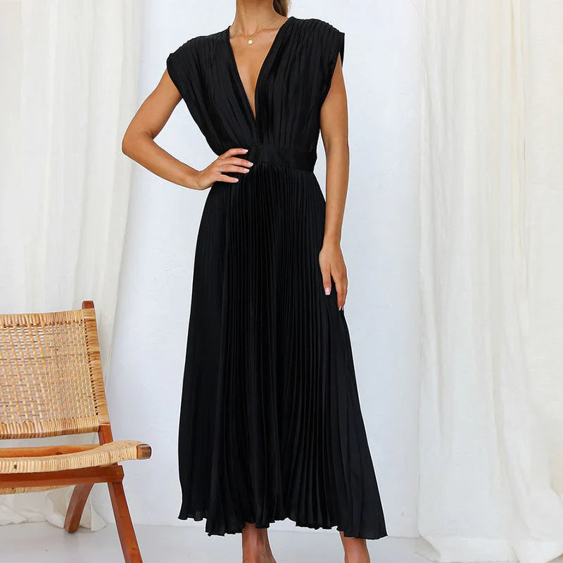 Elegante Damesjurk met V-hals Design