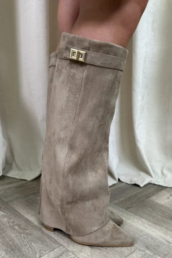 Elegante Dameslaarzen met Gespdetails