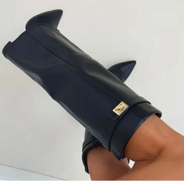 Elegante Dameslaarzen met Gespdetails