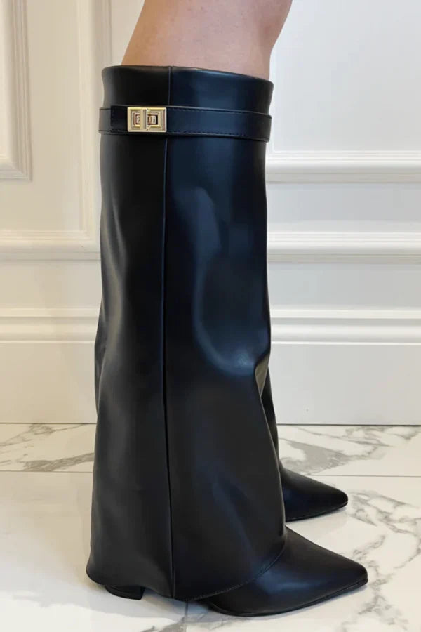 Elegante Dameslaarzen met Gespdetails