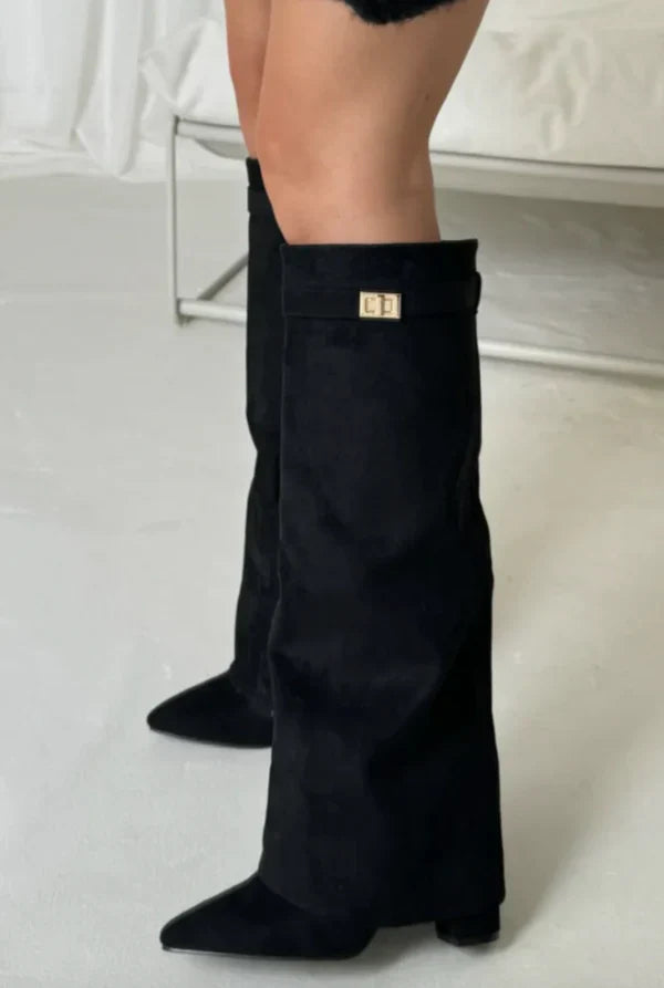 Elegante Dameslaarzen met Gespdetails