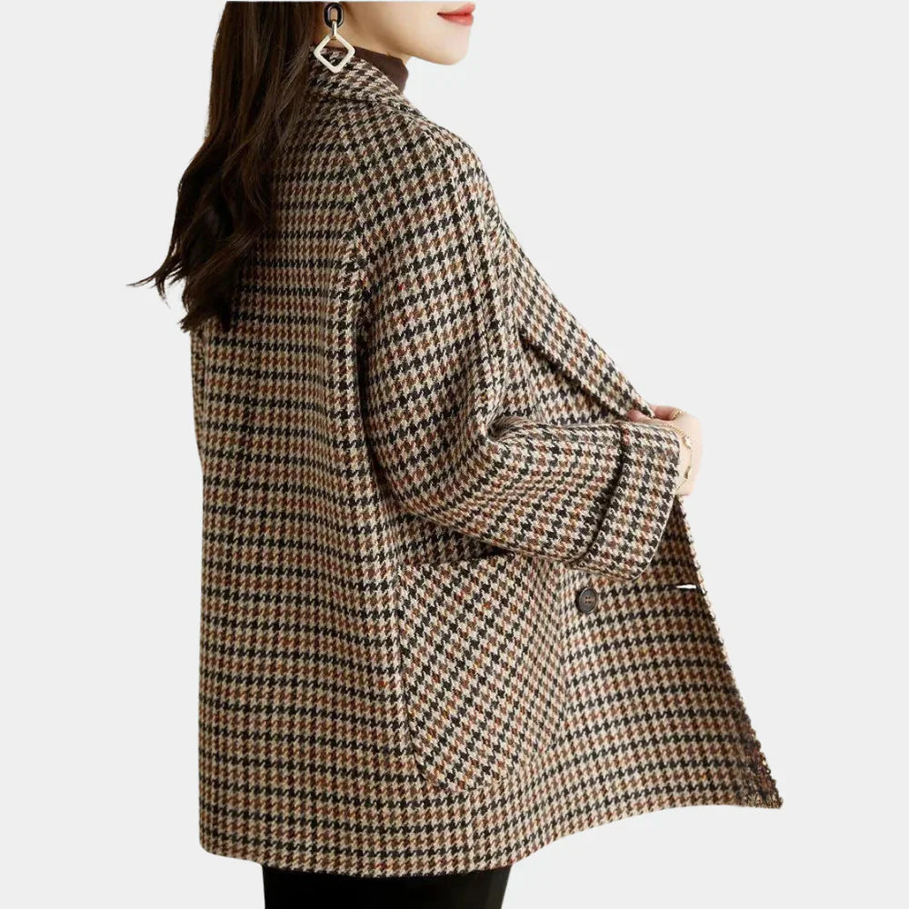 Elegante Double-Breasted Damesjas van Wolmix