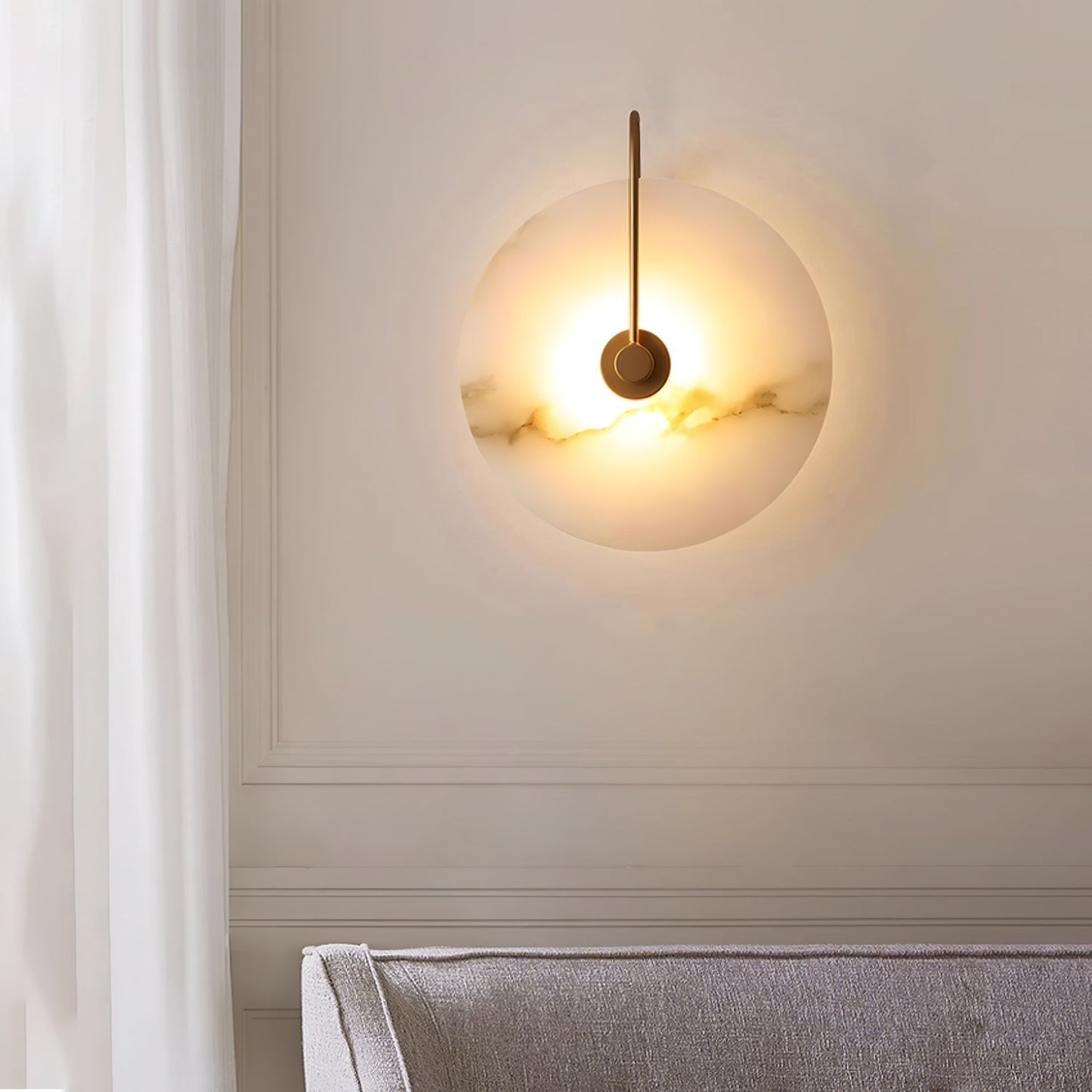 Elegante LED Wandlamp Albast - Luxe Sfeer Verlichting