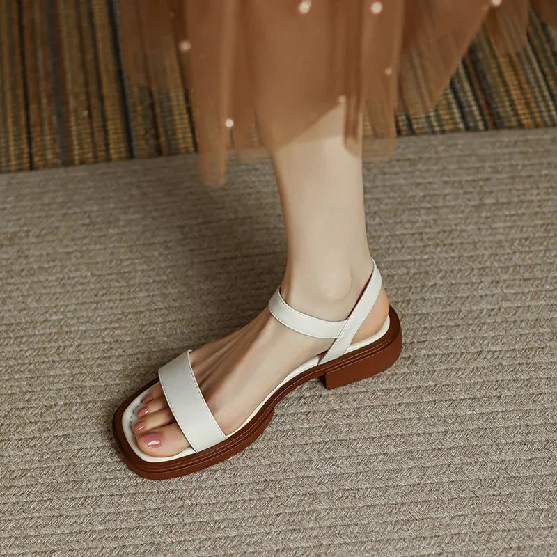 Elegante Leren Dames Sandalen - Comfort en Stijl