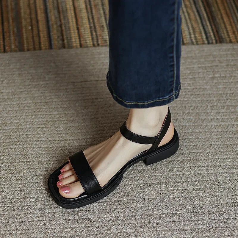 Elegante Leren Dames Sandalen - Comfort en Stijl
