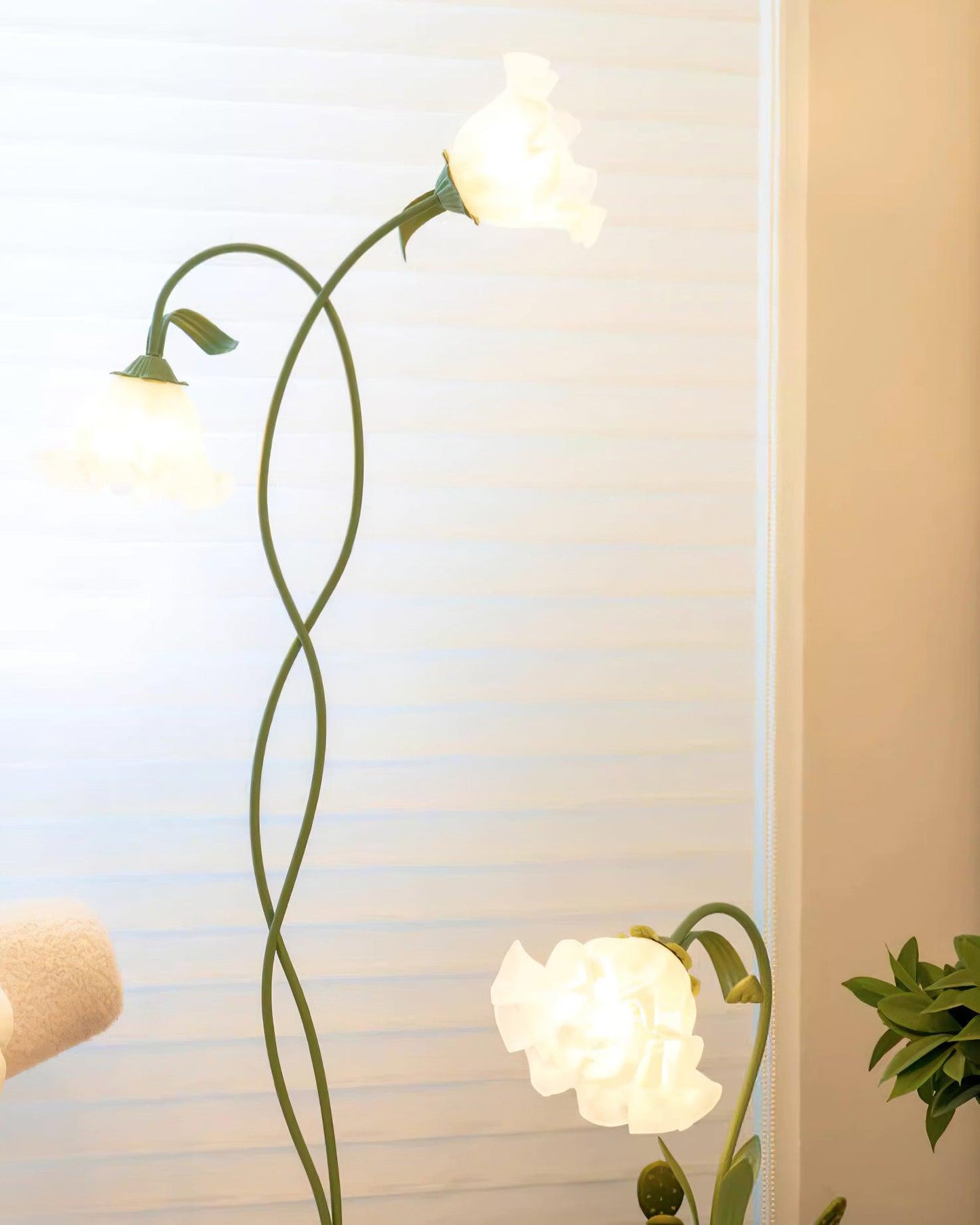 Elegante Vloerlamp Armando - Metalen met Bloemen
