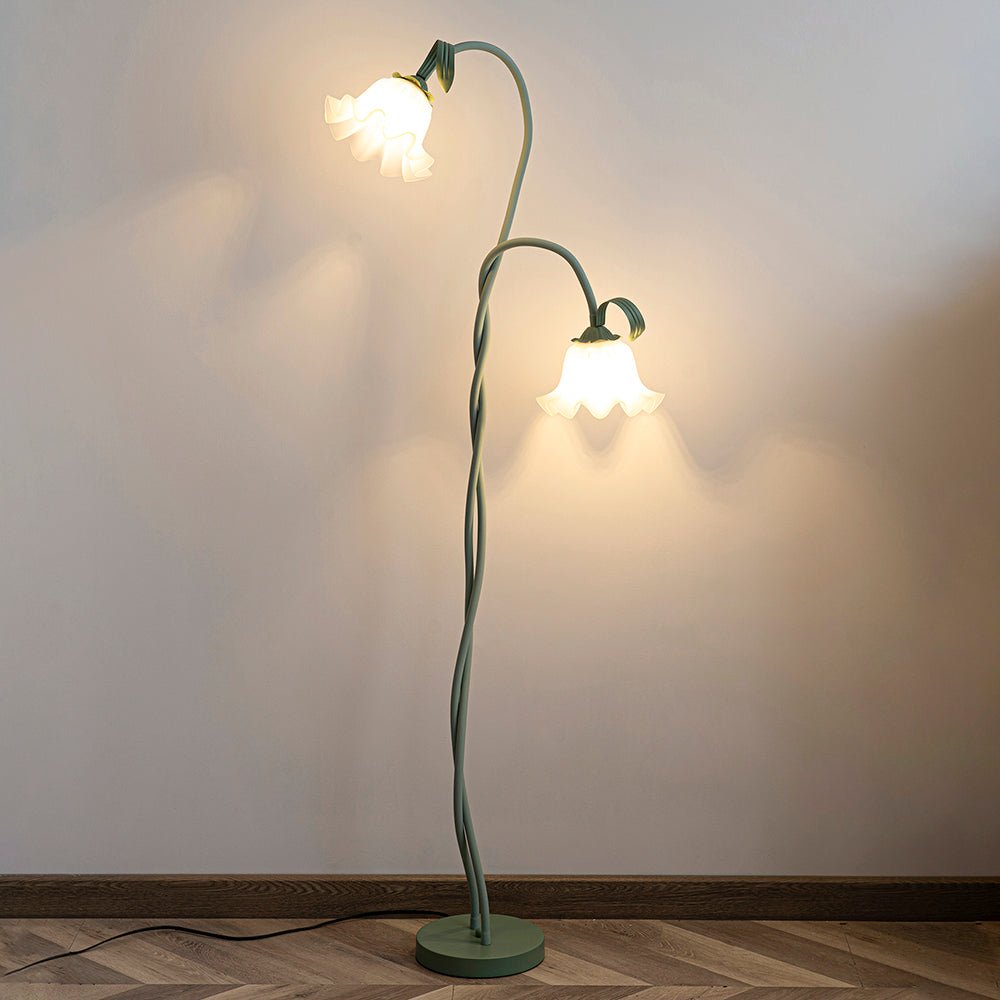 Elegante Vloerlamp Armando - Metalen met Bloemen