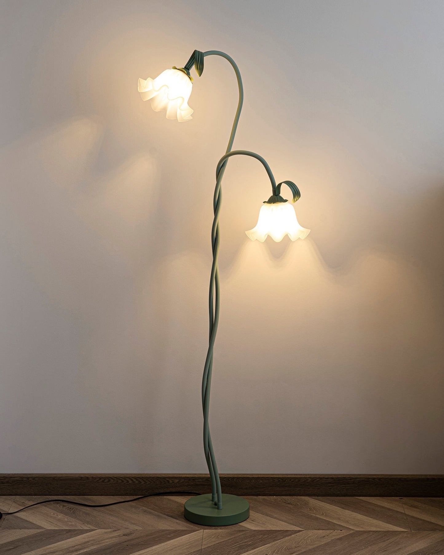 Elegante Vloerlamp Armando - Metalen met Bloemen