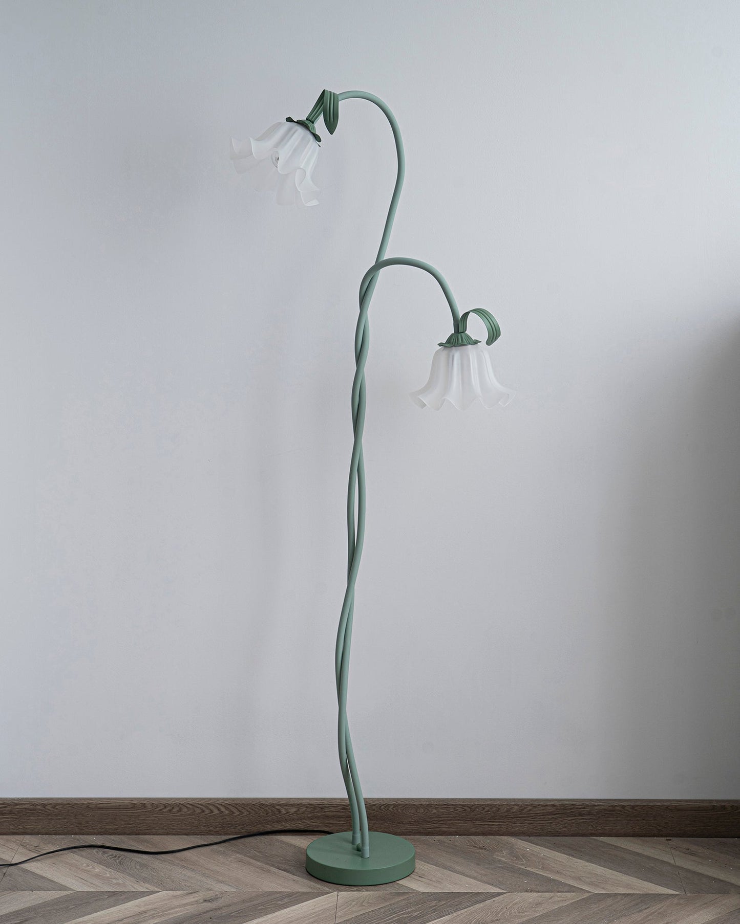 Elegante Vloerlamp Armando - Metalen met Bloemen