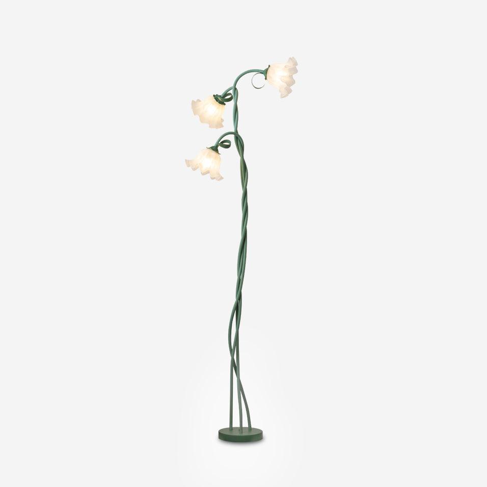 Elegante Vloerlamp Armando - Metalen met Bloemen