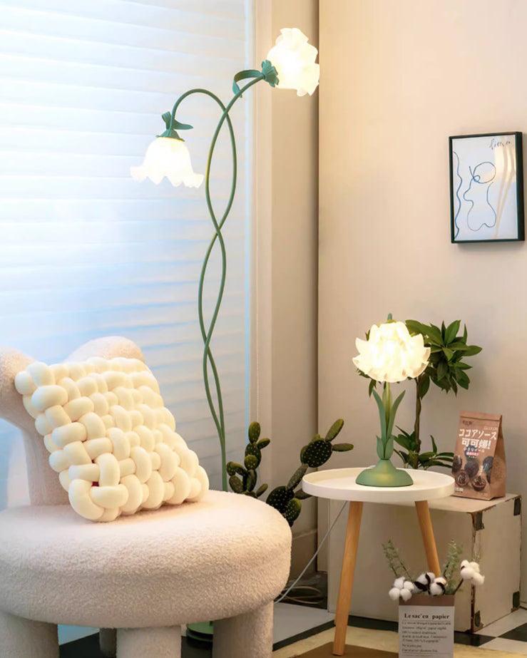 Elegante Vloerlamp Armando - Metalen met Bloemen