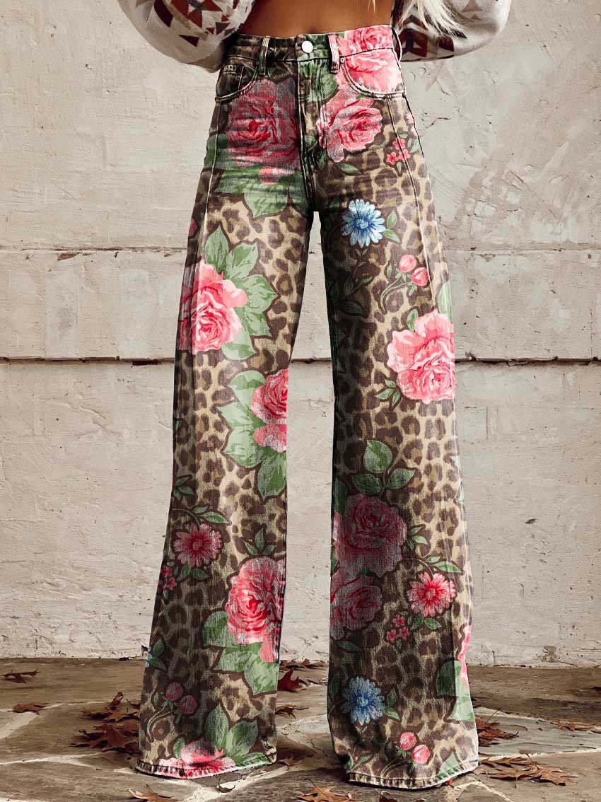 Elegante Wijde Damesbroek met Volants