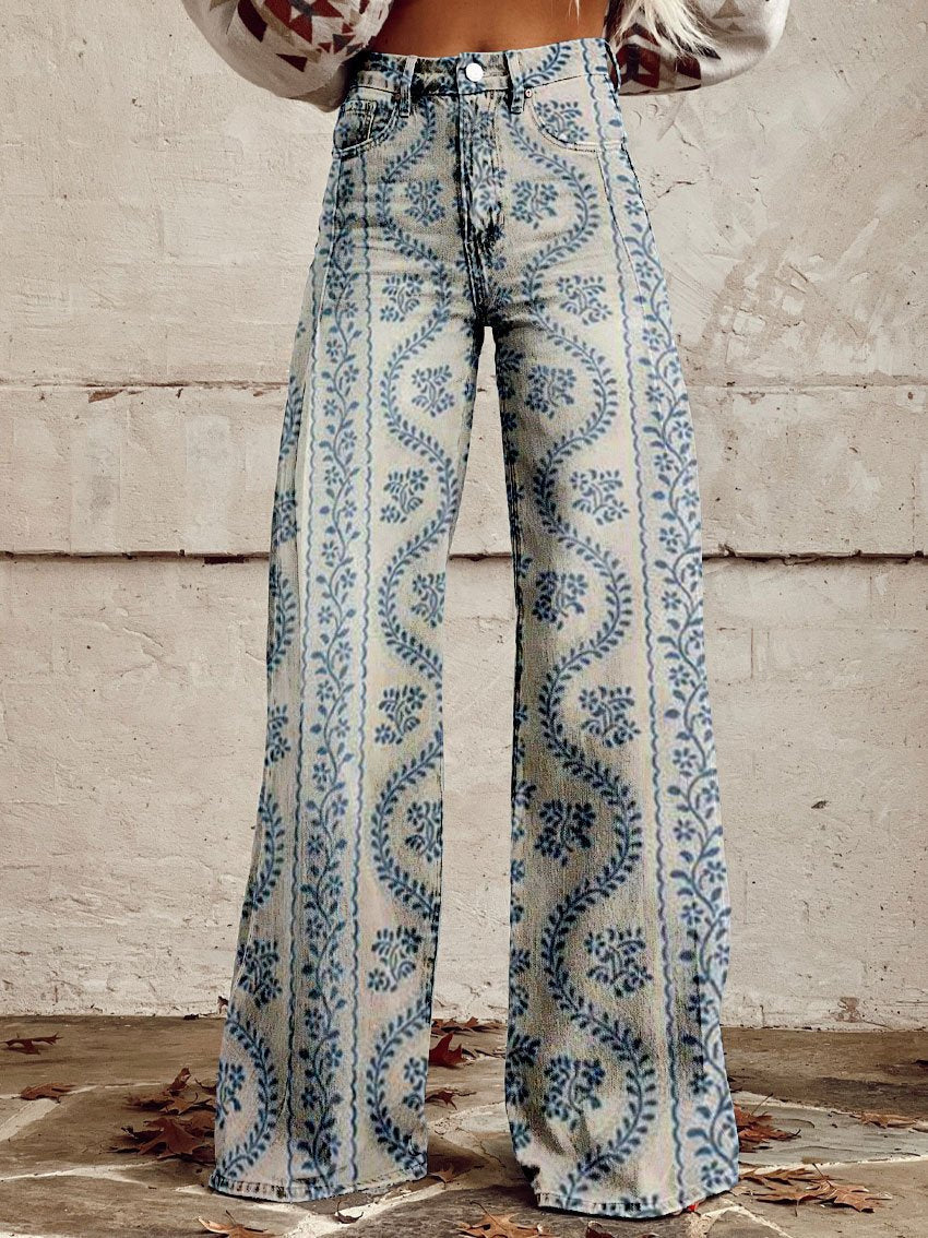 Elegante Wijde Damesbroek met Volants