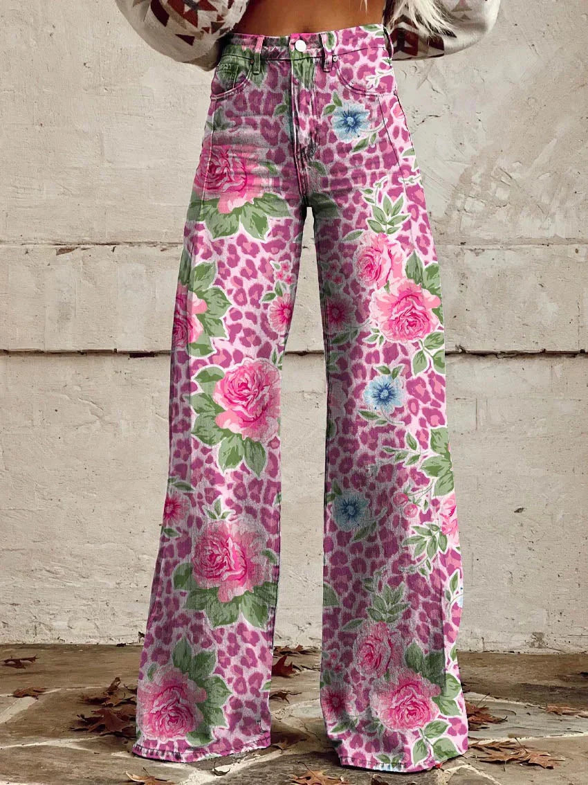 Elegante Wijde Damesbroek met Volants
