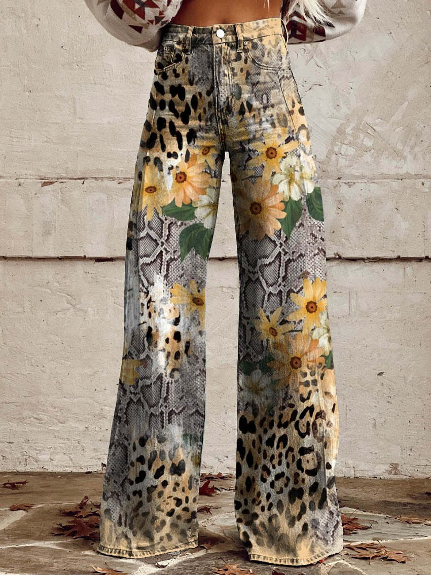Elegante Wijde Damesbroek met Volants