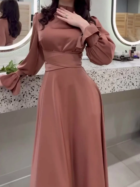 Elegante Winter Maxi Jurk - Sophia