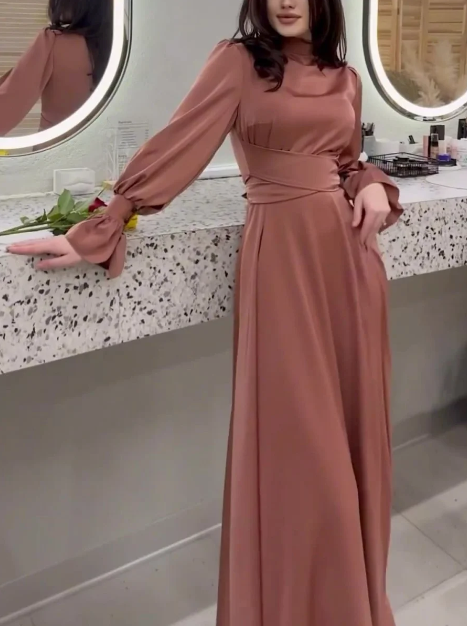 Elegante Winter Maxi Jurk - Sophia