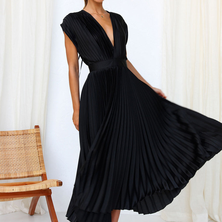 Elegante Zomerjurk met V-Hals Design
