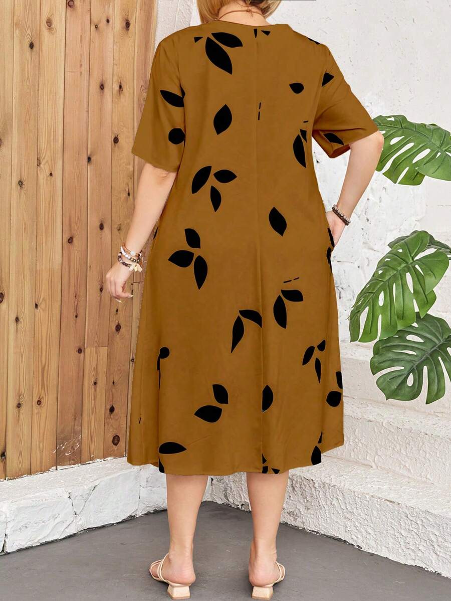 Elowen Midi-jurk met Unieke Print