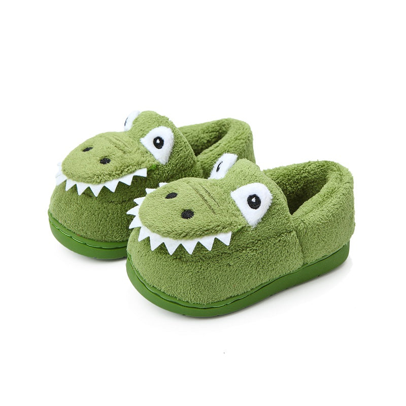 Fluffy Dinosaurus Pantoffels voor Peuters