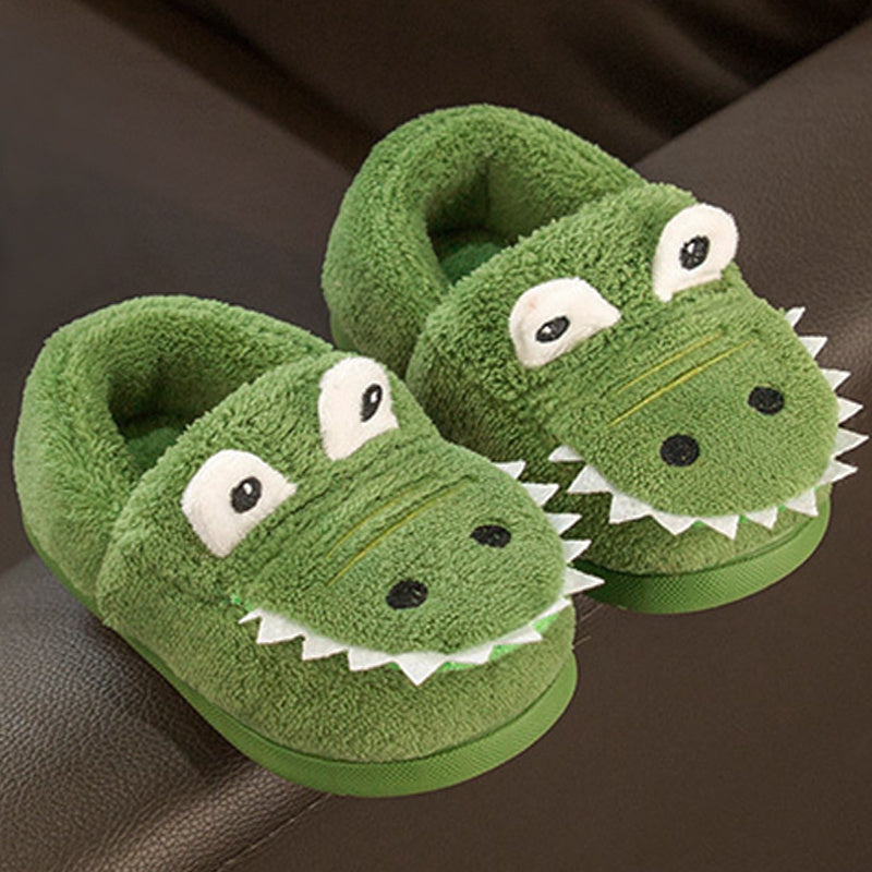 Fluffy Dinosaurus Pantoffels voor Peuters