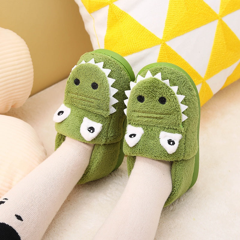 Fluffy Dinosaurus Pantoffels voor Peuters