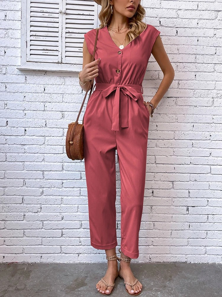 Francesca Zomerse Stijlvolle Dames Jumpsuit