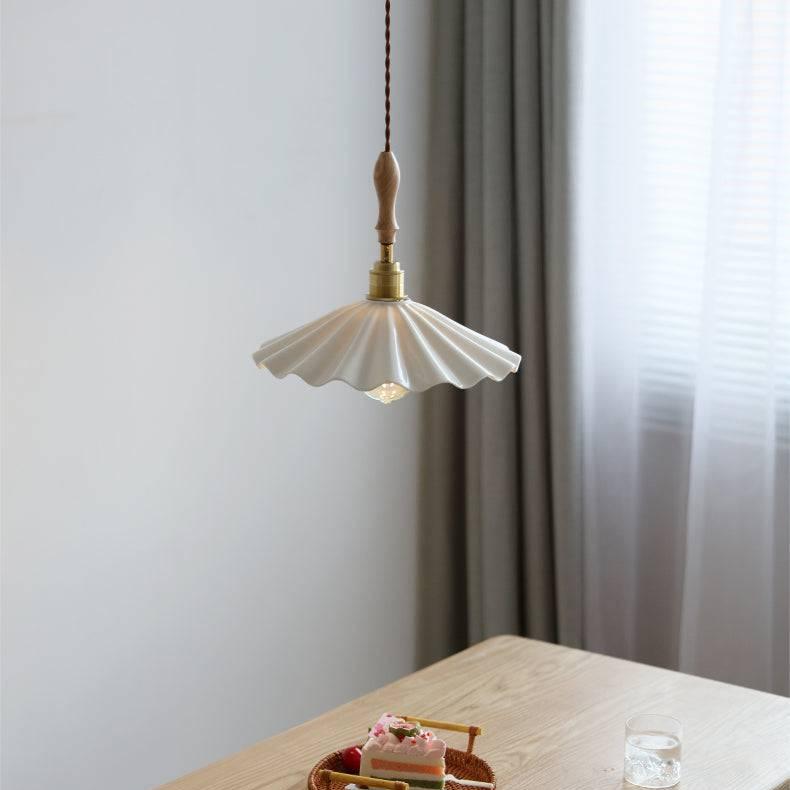 Gemma Keramische Hanglamp - Geribbeld Design